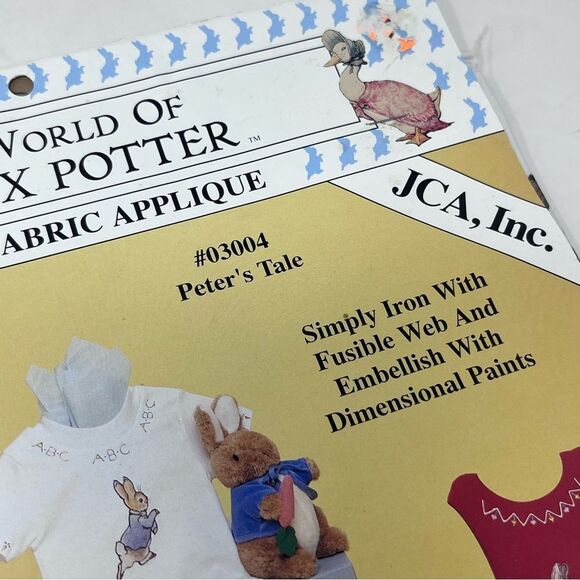 1993 Beatrix Potter No Sew Fabric Appliqués
Benjamin Peter Jemina - Picture 4 of 12